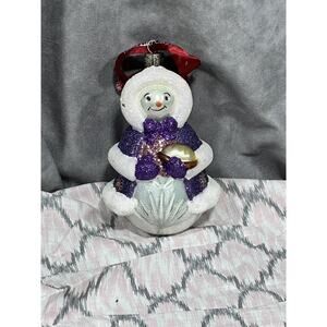 Waterford Holiday Heirlooms 10th Anniversary Snowman Ornament